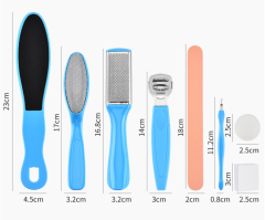 8 In 1 Pedicure Tool Set Dead Skin Remover Foot Polishing Cuticle Files Rasp Tools (FF40)