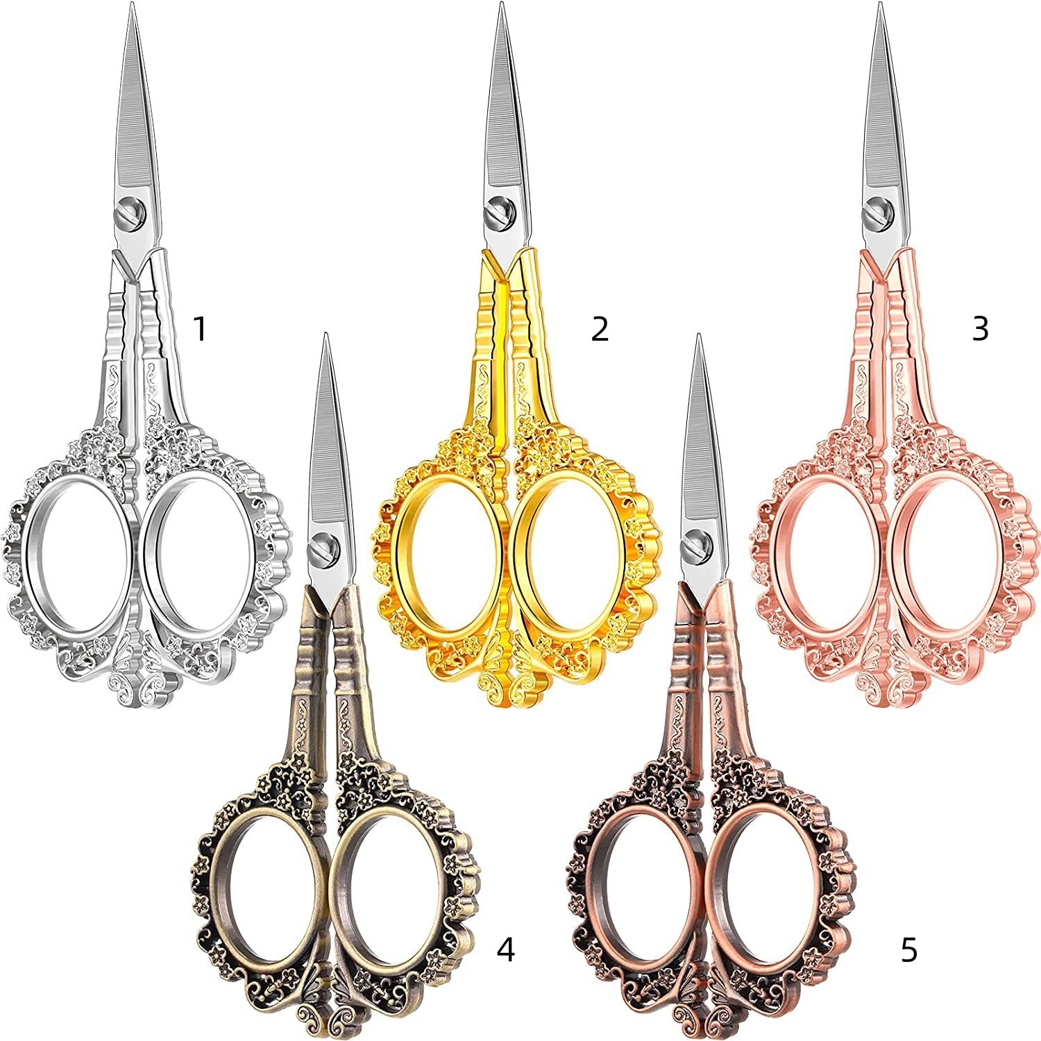 Retro Nail Art Scissors Cuticle Trimmers Nail Clippers Manicure Tools (NC03)