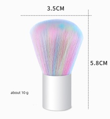 Mini Nail Dust Brushes Rainbow Color Dust Remover Manicure Cleaner Nail Care Tools (B072)