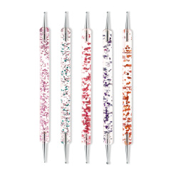 Wholesale Nail Supplies 5 Pcs Nail Art Dotting Pens Dual-ended Painting Manicure Tools (B003)