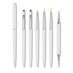 Wholesale Gel Brush Supplier Nail Painting Drawing Gel Polish Brushes 6 Pcs (B004)