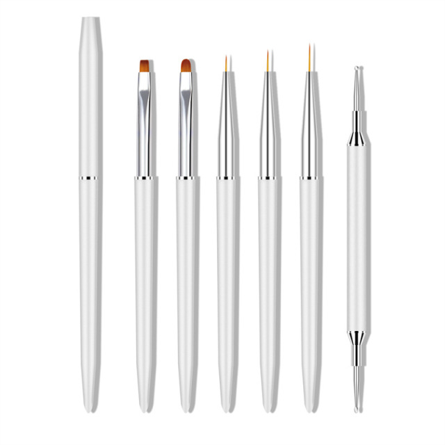 Wholesale Gel Brush Supplier Nail Painting Drawing Gel Polish Brushes 6 Pcs (B004)