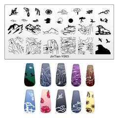 Wholesale DIY Nail Stamping Plates Animals Fruits Sun Moon Star Light Nails Art (SNA06)