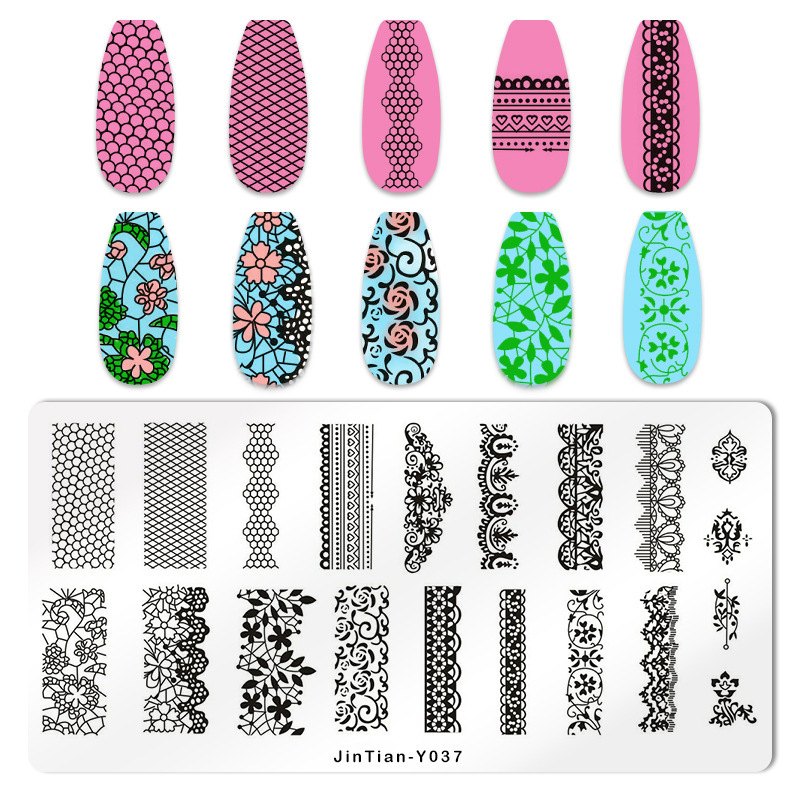 Nail Art Stamping Plates  Fireworks Waves Christmas Snow Flakes Stencils (SNA07)
