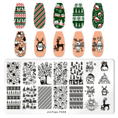 Nail Art Stamping Plates  Fireworks Waves Christmas Snow Flakes Stencils (SNA07)