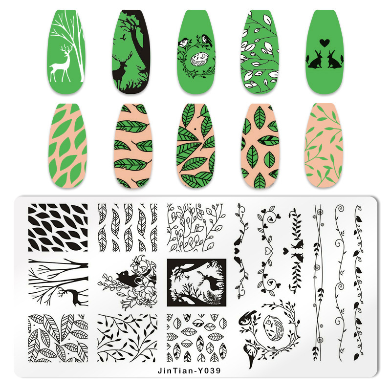 Nail Art Stamping Plates  Fireworks Waves Christmas Snow Flakes Stencils (SNA07)