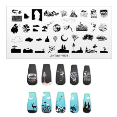 Wholesale DIY Nail Stamping Plates Animals Fruits Sun Moon Star Light Nails Art (SNA06)