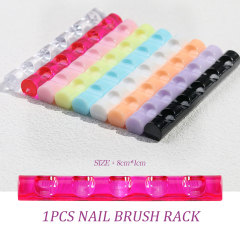 Nail Brush Holders 5 Grids Painting Pen Stands Brush Rack (B006)