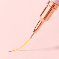 2024 Pink Color Nail Art Liner Metal Handle Nail Brushes DIY Manicure Tools(B008)