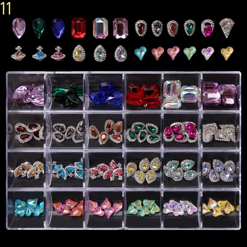 Wholesale DIY Nail Art Accessories Metal Alloy Decorations Nail Jewellery Charms (D124)