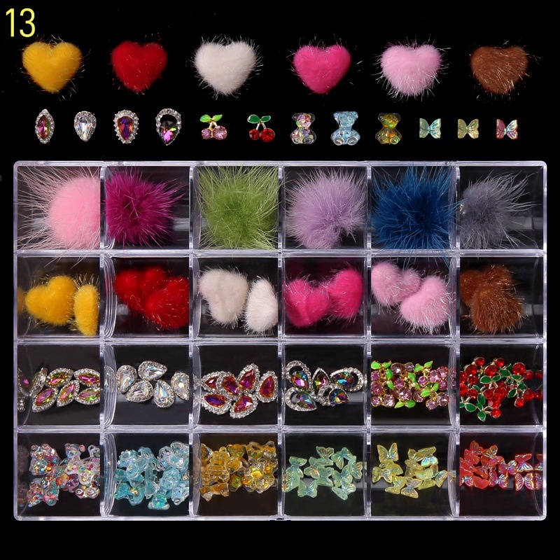 Wholesale DIY Nail Art Accessories Metal Alloy Decorations Nail Jewellery Charms (D124)