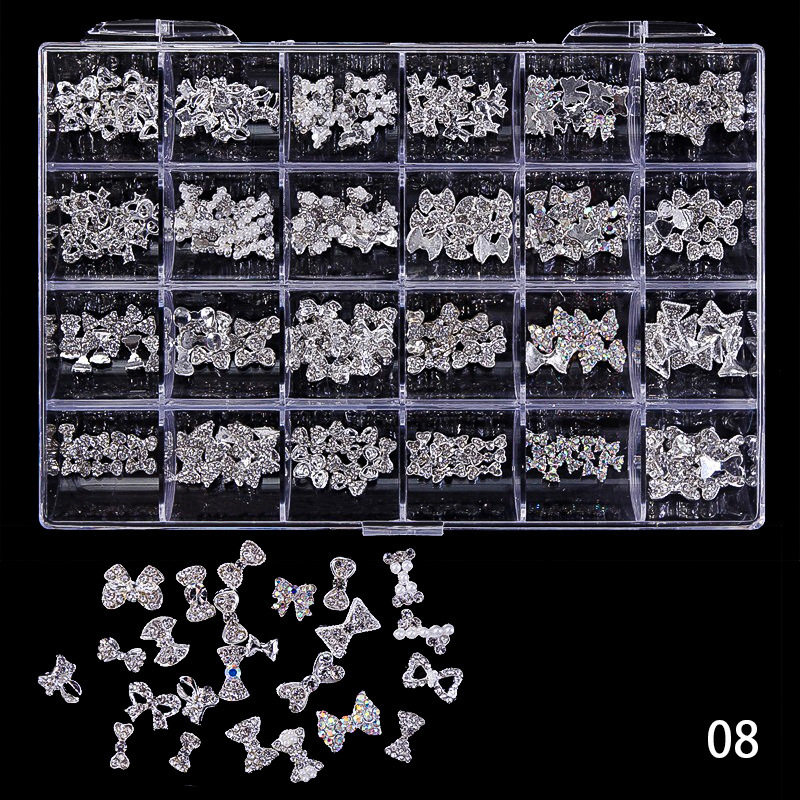 Wholesale DIY Nail Art Accessories Metal Alloy Decorations Nail Jewellery Charms (D124)