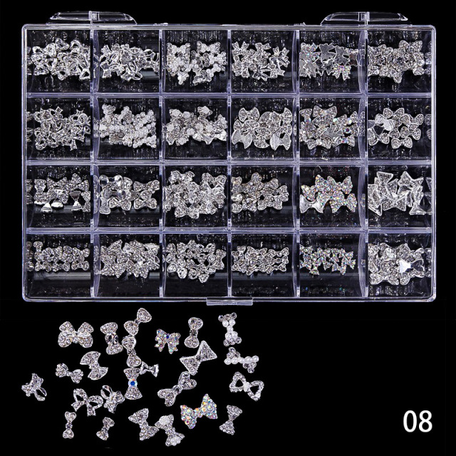 Wholesale DIY Nail Art Accessories Metal Alloy Decorations Nail Jewellery Charms (D124)
