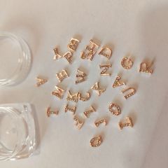 Nail Art Alloy Decoration Alphabets 26 Letters Accessories (D30)