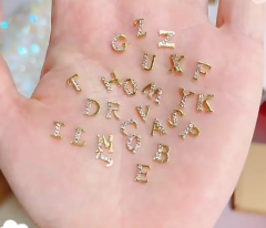 Nail Art Alloy Decoration Alphabets 26 Letters Accessories (D30)