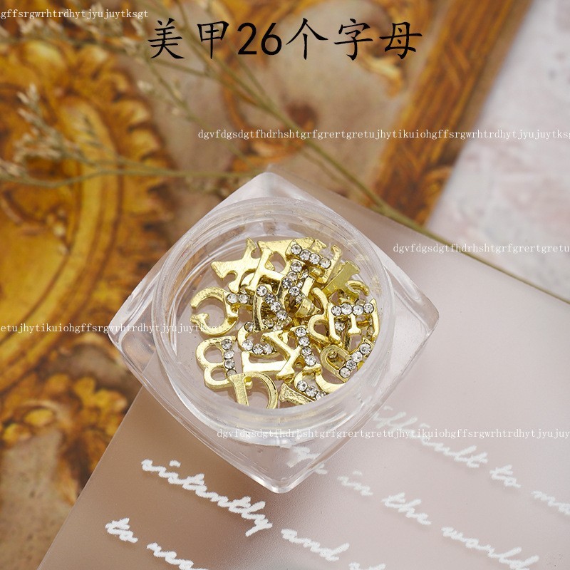 Nail Art Alloy Decoration Alphabets 26 Letters Accessories (D30)
