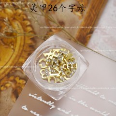 Nail Art Alloy Decoration Alphabets 26 Letters Accessories (D30)