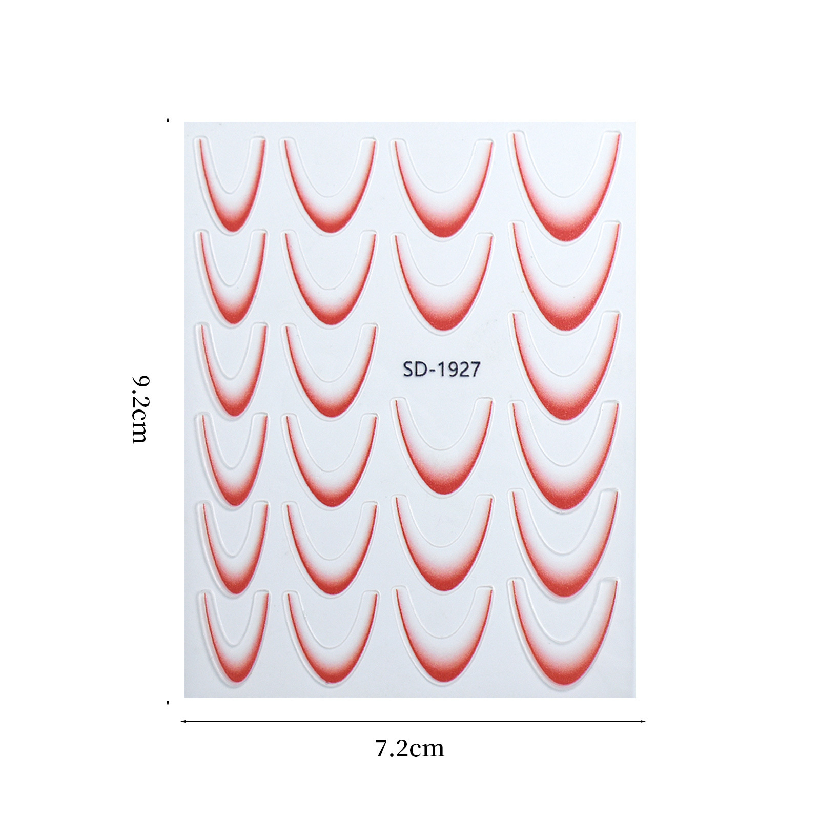 Gradient French Nails Smile Stripe Line Stickers Adhesive Nail Accessories(NPP44)