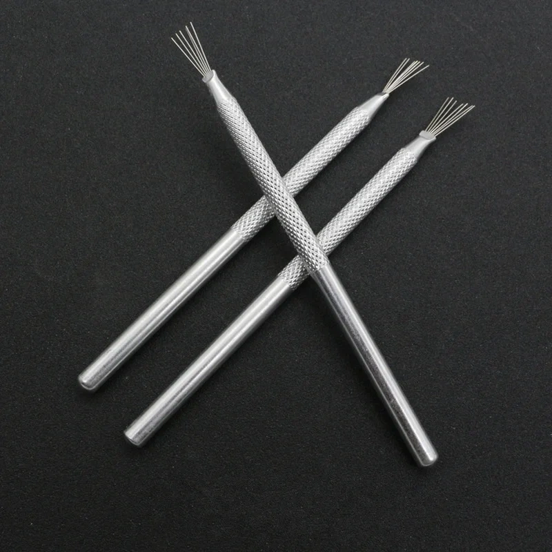 Multi-functional 7 Pin Strip Liner Brushes Nail Gel Pens Manicure Drawing Tools (B009)