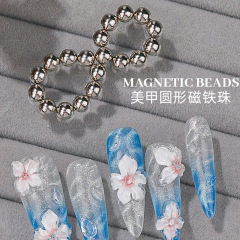 New Multi-functional Nail Art Magnetic Balls Magnet Cat Eye Nail Tools 20 Beads (M43）