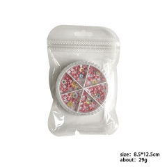 Wholesale Colorful Nail Art Decoration Mixed Flowers Pearls Charms(D127)