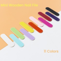 Mini Nail Wooden Files Double Sided Manicure Tools Sanding Files (FF41)