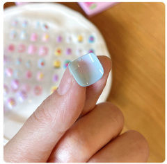 Children's Wearable Fake Nails 12 pcs Press On Nails Princess Rainbow Angel Nails (PNT-171)