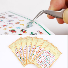 Nail Stickers Supplier Christmas Santa Snowflakes Manicure Products (NPP46)