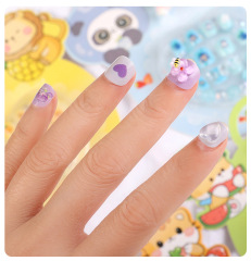 Kids Press On Nails With Bracelet Ring Kits Animals Cartoon Fingertips (PNT-109)