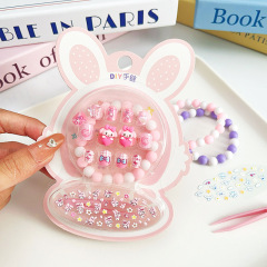 Hot Sale Children's Wearable Fingernails DIY Bracelet Cartoon Sticker Kit (PNT-209)
