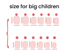 Self-adhesive Children Nail Tips in Cartoon Lovely Designs Wearable Fingernails  (PNT-184)