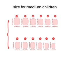 Self-adhesive Children Nail Tips in Cartoon Lovely Designs Wearable Fingernails  (PNT-184)