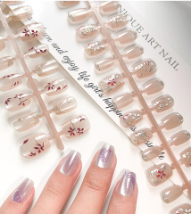 Wearable Cat Eye Gilding Press On Nail One Minute Nail Art Manicure (PNT-216)
