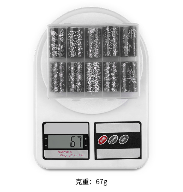 Wholesale Nail Art Transfer Foils Christmas Series Nail Wraps Sticker Manicure Slides (NPP48)