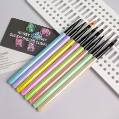 Manicure Nail Art Brush Set 8 Pcs Drawing Painting Liner Brush Tools Wholesale Nail Supply (B013)