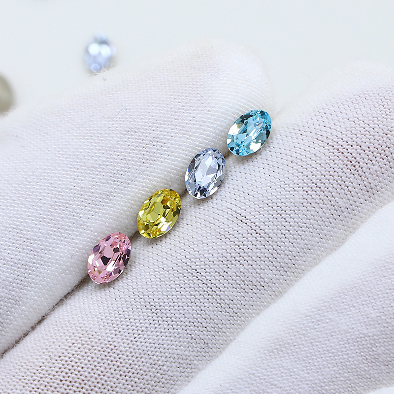 Wholesale K9 Nail Art Crystal Glass Rhinestones Manicure Sharp Bottom 3D Stones (D128)