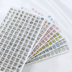 Wholesale K9 Nail Art Crystal Glass Rhinestones Manicure Sharp Bottom 3D Stones (D128)