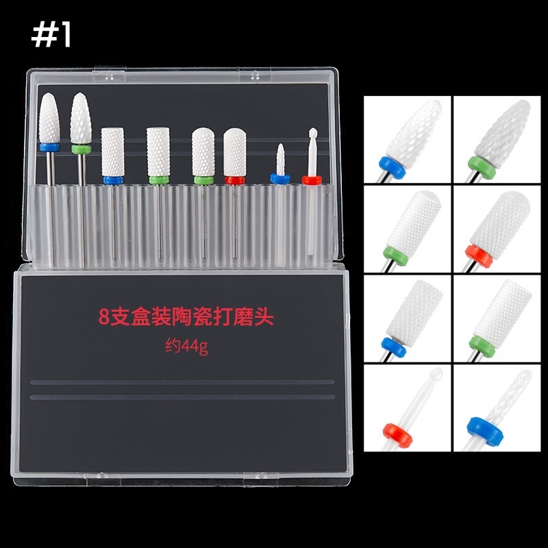 Manicure Combined Nail Drill Bits Kit Cuticle Remover Tools Electric-Files Accessories(ND011)