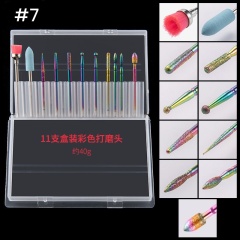 Manicure Combined Nail Drill Bits Kit Cuticle Remover Tools Electric-Files Accessories(ND011)
