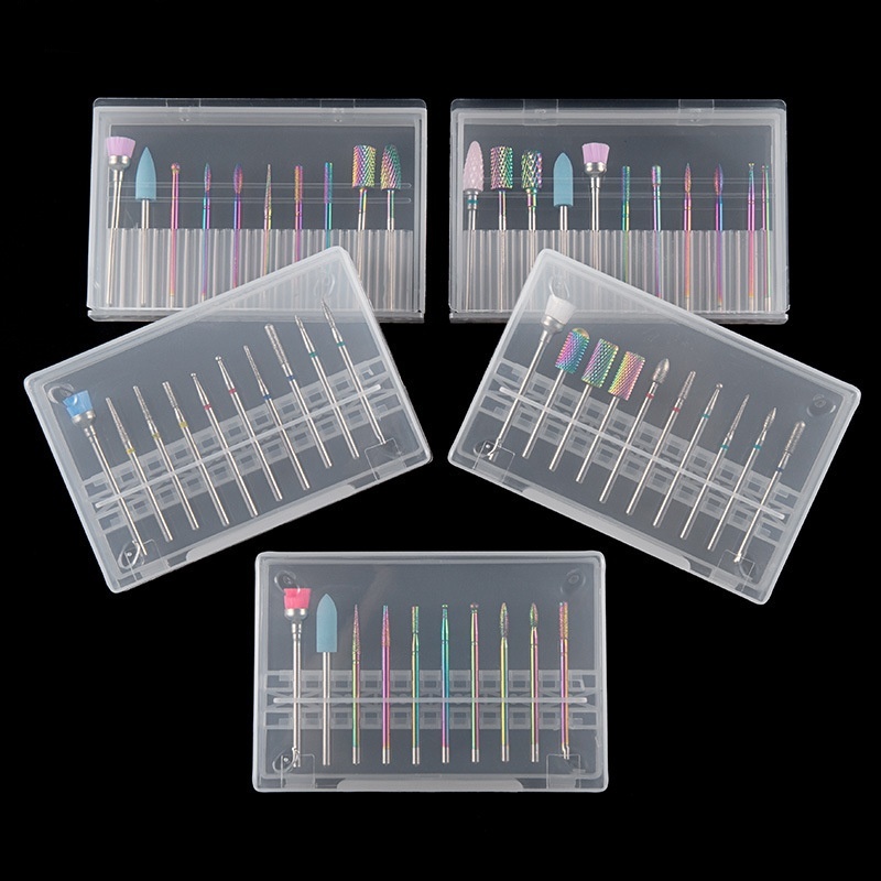 Manicure Combined Nail Drill Bits Kit Cuticle Remover Tools Electric-Files Accessories(ND011)