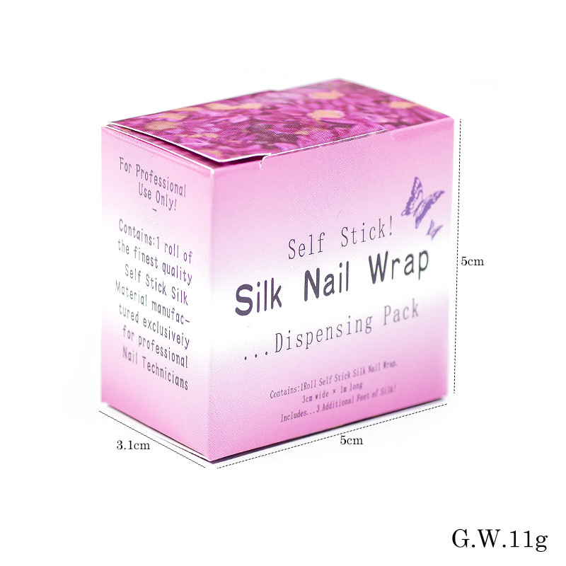 Manicure Self Stick Silk Nail Wraps Silk Reinforcement Extension Tape For Broken Fingernails (M33)