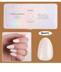 Wholesale Almond Shape False Nail Tips Fake Fingernails 600 pcs in 15 different sizes (NTS-121)