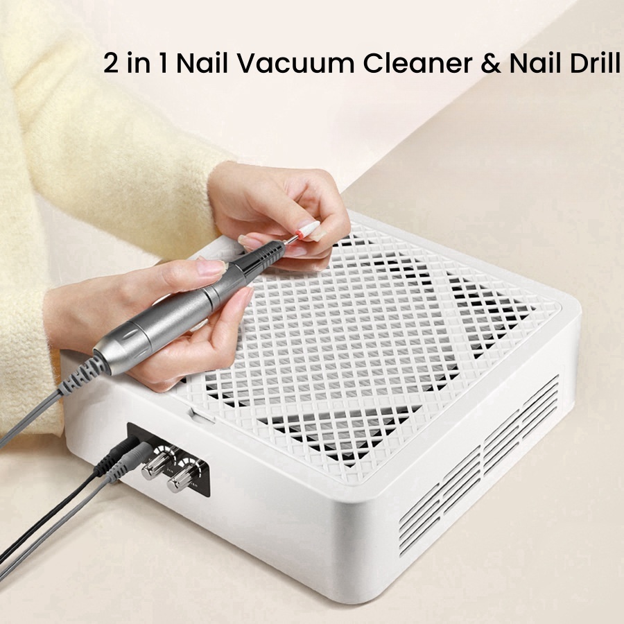 Wholesale 2 in 1 Multifunctional Nail Polisher Vacuum Cleaner 4500 RPM Manicure Nail Machine (NDC-112)
