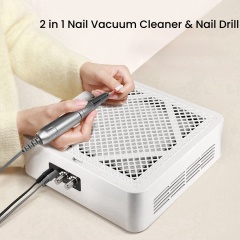 Wholesale 2 in 1 Multifunctional Nail Polisher Vacuum Cleaner 4500 RPM Manicure Nail Machine (NDC-112)
