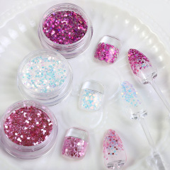 Best Sale Nail Art Sequins Wholesale Glitter Powders for Salons (D129)