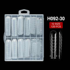 Reusable Poly Extension Gel Nail Dual Forms French Nail Building Molds (H092)