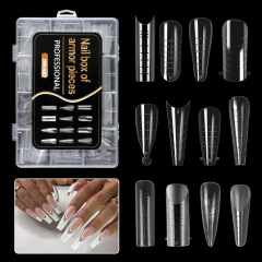 Reusable Poly Extension Gel Nail Dual Forms French Nail Building Molds (H092)