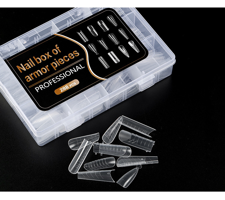 Reusable Poly Extension Gel Nail Dual Forms French Nail Building Molds (H092)