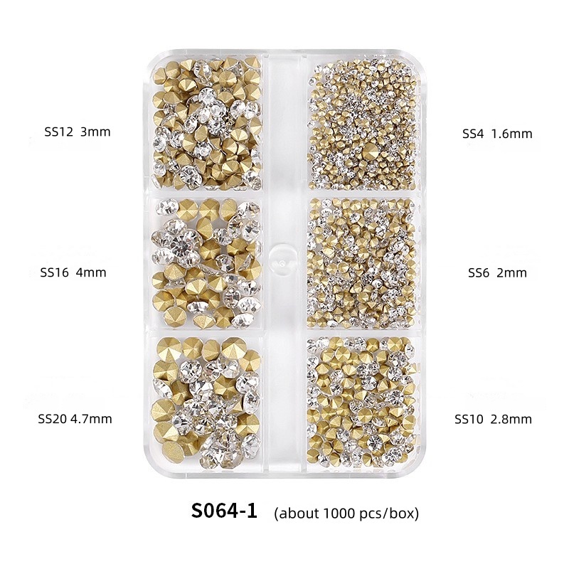 Nail Art Pointed Bottom Rhinestone Wholesale Suppliers Nail Art Crystal Accessories (S064)