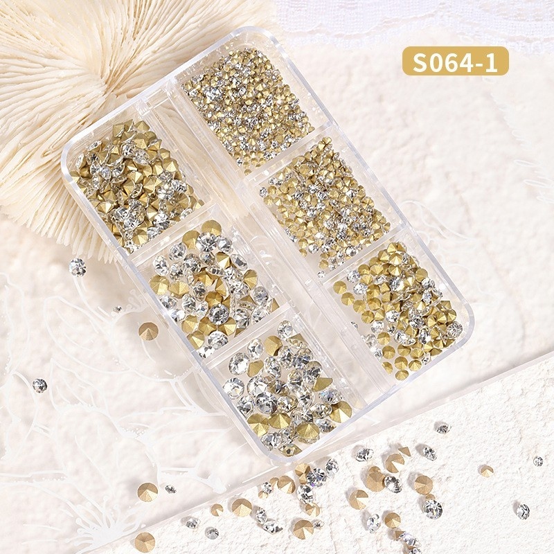 Nail Art Pointed Bottom Rhinestone Wholesale Suppliers Nail Art Crystal Accessories (S064)